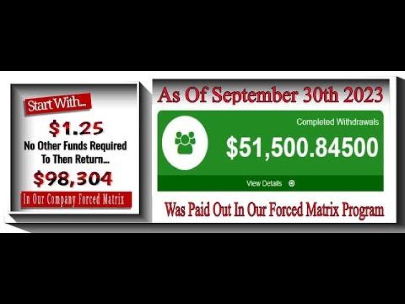 – Unveiling the Secrets Behind Our Feeder Forced Matrix $51,845 Payout!
– The Astonishing $51,845 Payout: Decoding the Feeder Forced Matrix System
– Inside the Feeder Forced Matrix: How We Achieved a $51,845 Payout
– The Mechanics Behind the $51,845 Payou